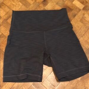 Lulu Grey Heather Biker Shorts